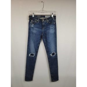 Adriano Goldschmied The Legging Ankle Distressed Jeans
